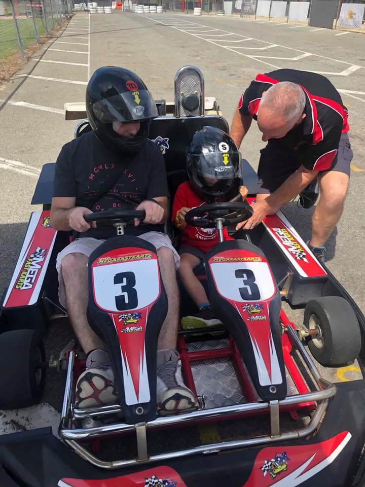 The Dual Karts at Mega Fast Karts is the best way for parent & child to experience go karting together!