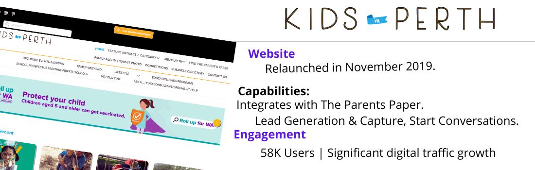Kids In Perth Platform Web Design Header (1)