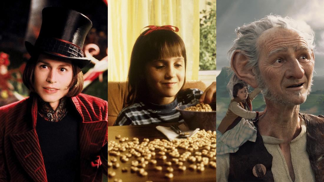 Charlie and the Chocolate Factory, Matilda and The BFG | Image source: IMDB