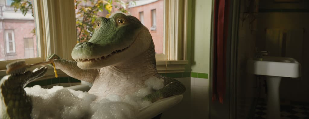 Lyle takes a bath in Columbia Pictures LYLE, LYLE, CROCODILE.  Photo by: Courtesy of Sony Pictures