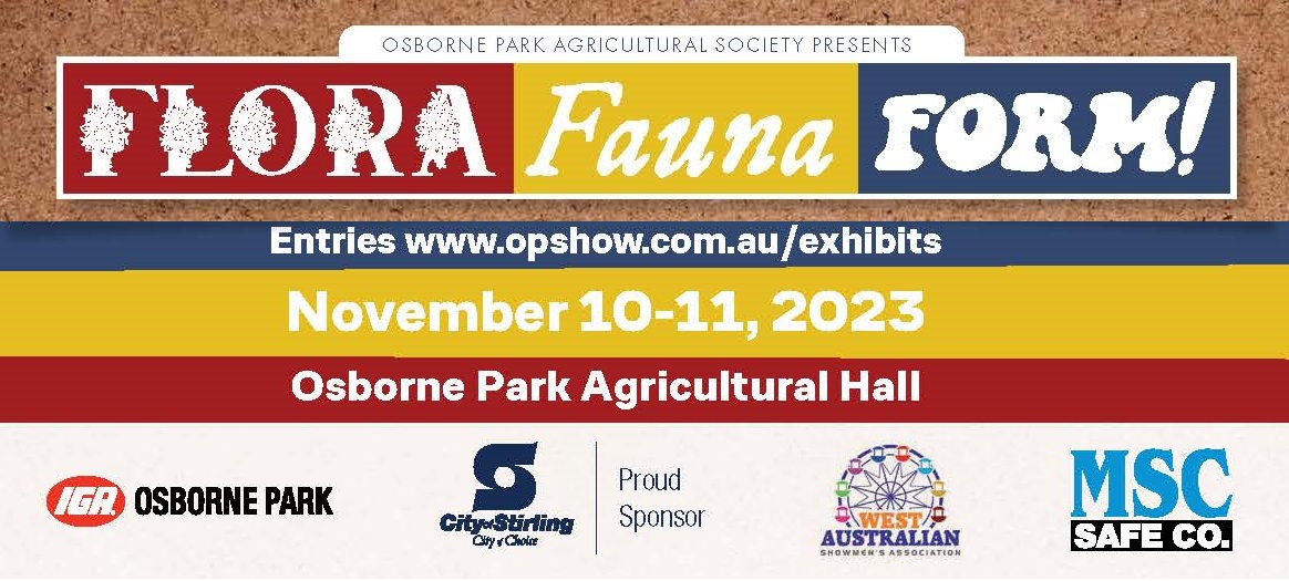 2023 Osborne Park Show - 27092023 - Flora Fauna Form Banner