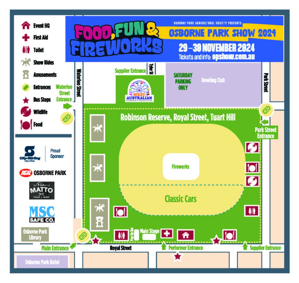 2024 Osborne Park - Show Map - 26102024